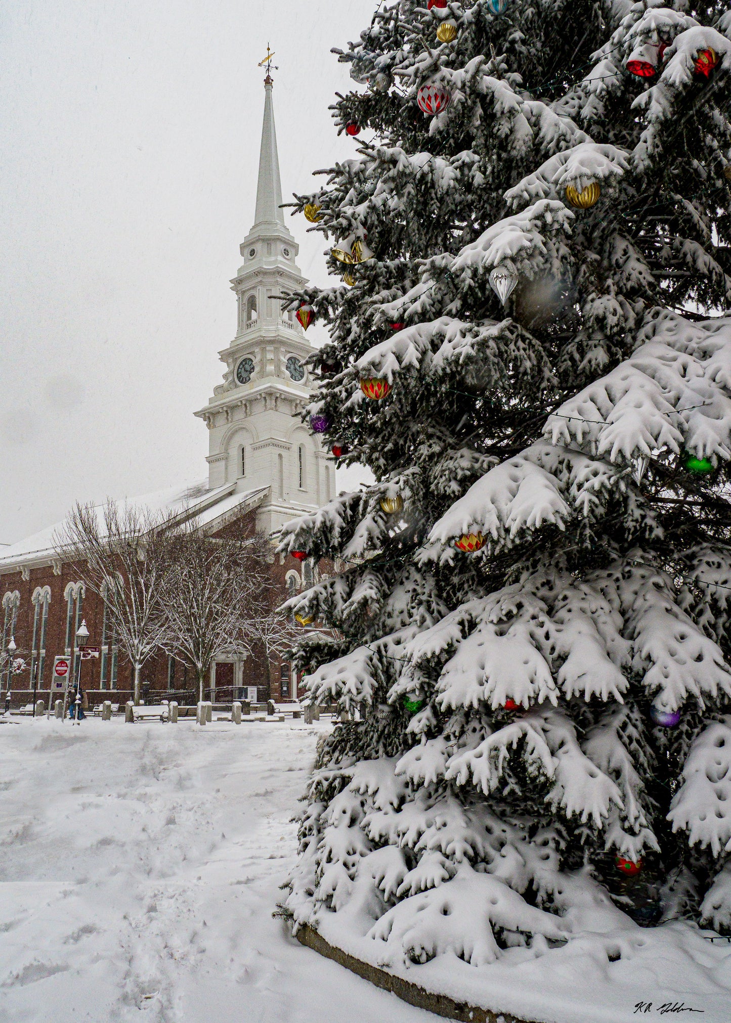 North Church with Steeple card