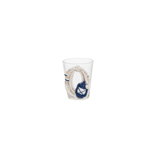 Shot Glass with resin nautical rope