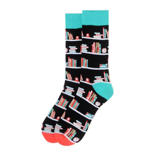 Men's Book Shelves Novelty Socks
