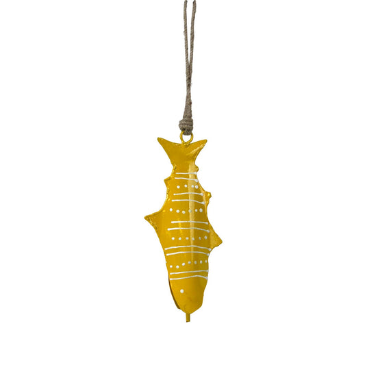 Hand-Painted Yellow Fish Bell Chime