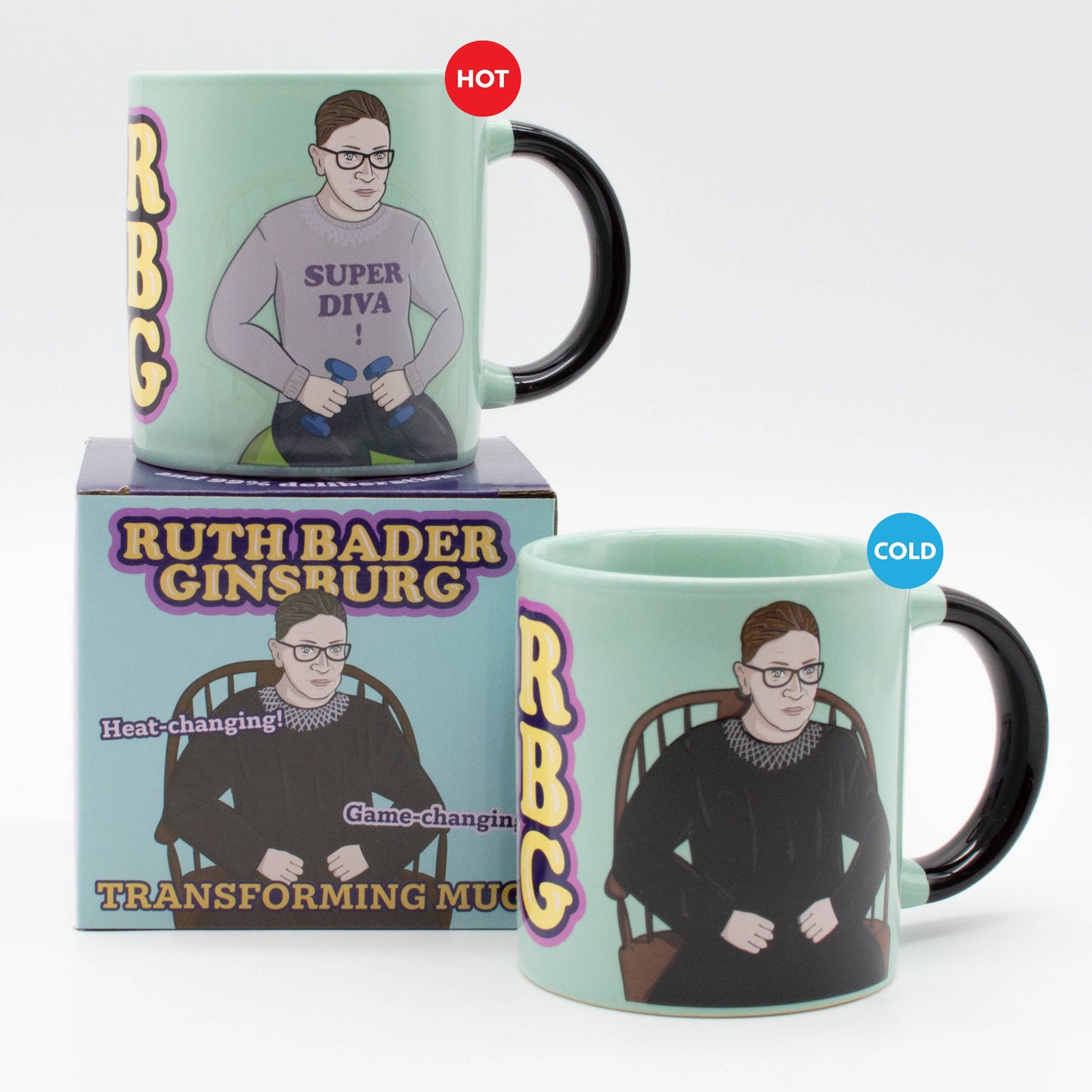 Ruth Bader Ginsburg Heat-Changing Coffee Mug