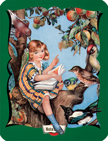 Hello Darling Notebook - A Girl Sitting in a Tree Reading