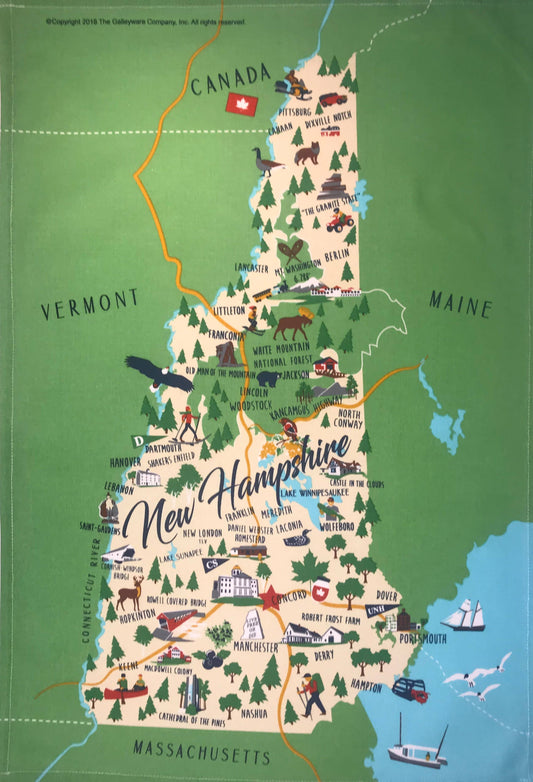 New Hampshire Tea Towel