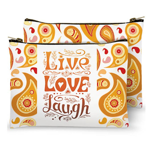 Zippered Bag - Live Love Laugh