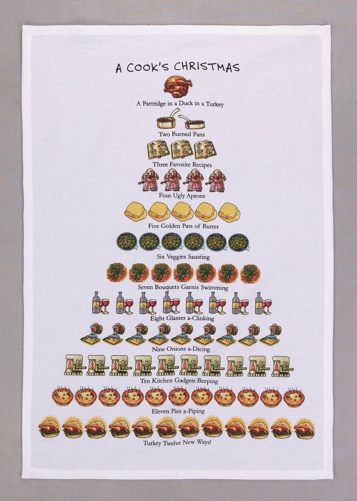 A Cook's Christmas Kitchen Towel