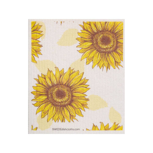 Swedish Dishcloth Blooming Sunflower