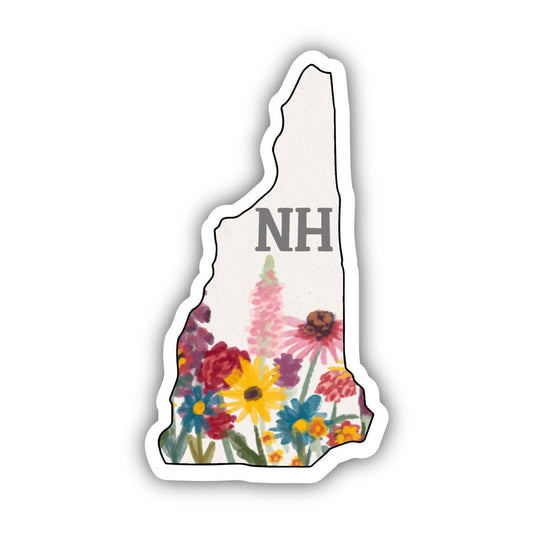 New Hampshire Painterly Pattern Sticker