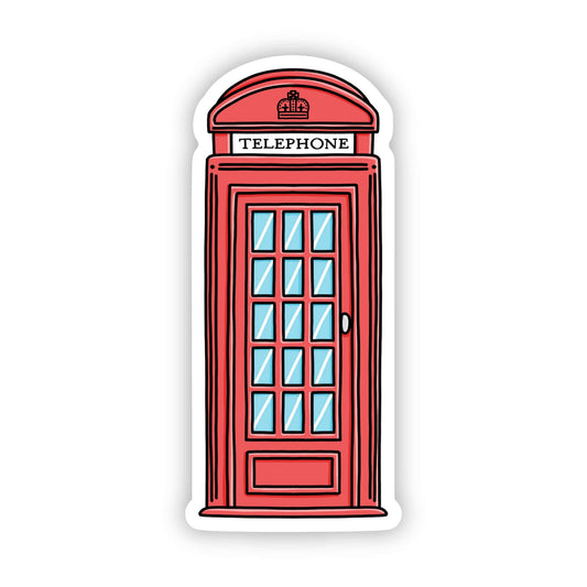 London Red Phone Box Sticker