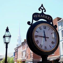 Market Street Clock Coaster