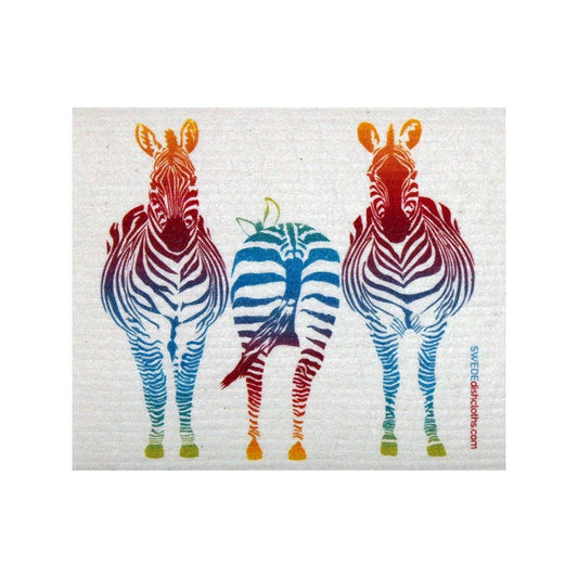 Swedish Dishcloth Colorful Zebra