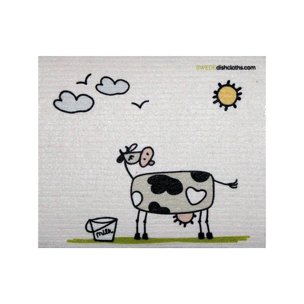 Swedish Dishcloth Fun Cow in Sun Spongecloth