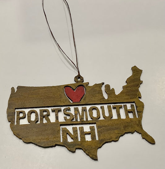 Love Portsmouth, NH Ornament
