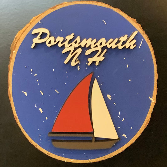 Portsmouth Sailboat Magnet
