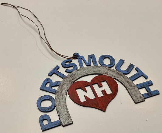 Portsmouth ornament  with a heart