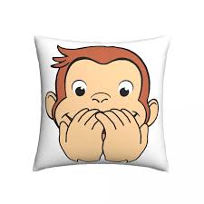 Curious George pillow cover