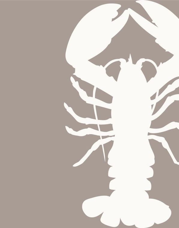 Lobster Silhouette 2.5 x 3.5 Magnet